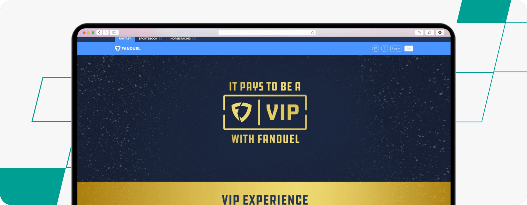 fanduel vip desktop screenshot