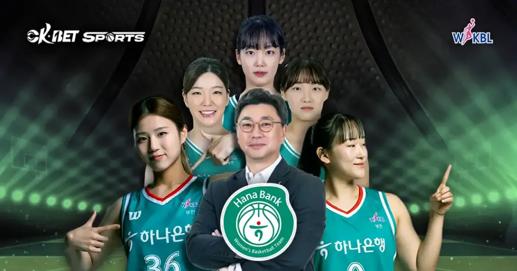 Hana 1Q Bucheon Team Members with Head Coach